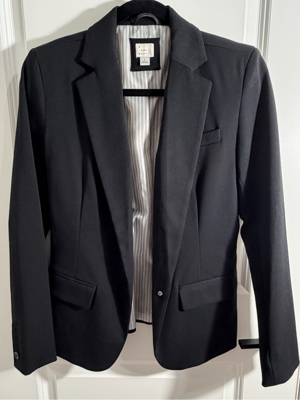 a new day Black Single-Button Women's Blazer
